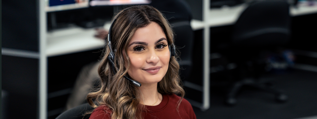 Customer service representative at CPM Australia contact centre delivering excellent customer service and customer experience in Australia.